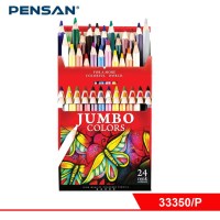 Набор цветных деревянных карандашей:FATIH,24 цв.JUMBO.