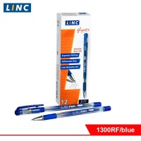 Ручка шарик. LINC GLYСER 0,7 мм синий резин. грип