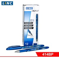 Ручка шарик. LINC OIL FLO 0,7 мм синий кругл. корп.
