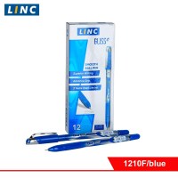 Ручка шарик. Linc GLISS синий 0,7 мм синий кругл. корп. игольчатый наконечник