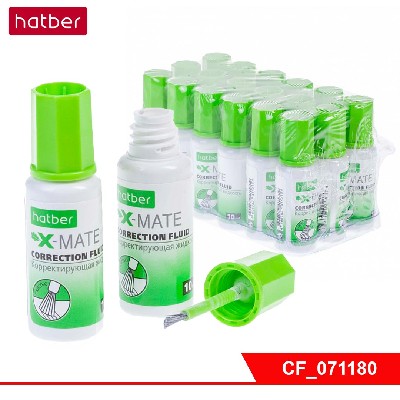 Корректирующая Жидкость Hatber X-Mate на химической основе 10ml с кисточкой