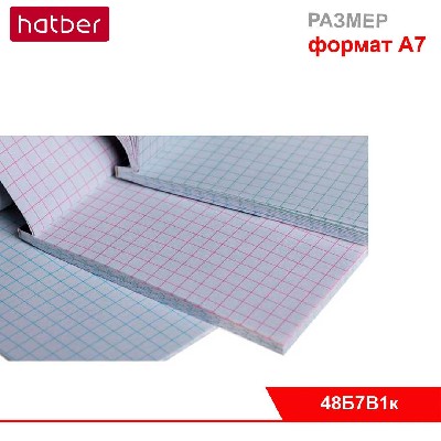 Блокнот 48л А7ф 65х100 мм, 3-цв. блок, клетка, обл. мел. бумага, лам-ция, на клею, сер. «Мстители»