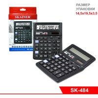 Калькулятор большой бухгалтерский (SK-484), 12-разрядный, солнечная батарея, ЖК-дисплей