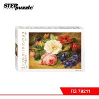 Мозаика "puzzle" 1000 "Букет цветов с улиткой" (Русские музеи new)