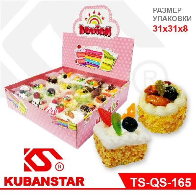 Сквиш магнит "ПИРОЖНОЕ", 16 шт. в уп.