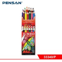 Набор цветных деревянных карандашей: FATIH, 12 цв. JUMBO