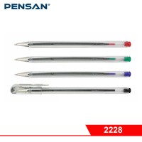 Ручка PENSAN PEN-TECH шариковая, ЧЁРНАЯ, 0,7 мм