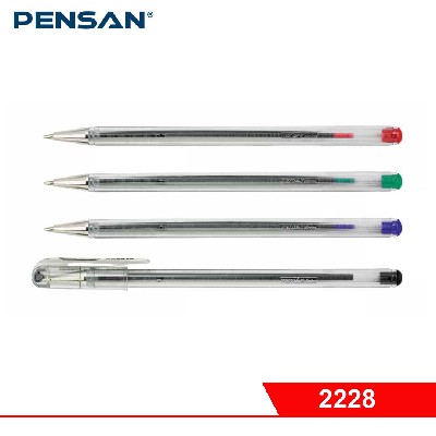 Ручка PENSAN PEN-TECH шариковая, ЧЁРНАЯ, 0,7 мм