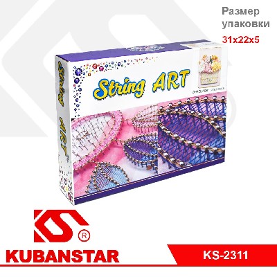 Набор для творчества "String art". Плетение нитками по гвоздикам