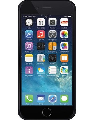 Блокнот 48л А6ф, оригинальный блок, отрывная склейка с фигурной высечкой, iТелефон Чёрный