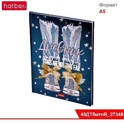 Дневник для 1-11кл. 40л А5ф тв.переплет Металлик, выборочный лак Girl power