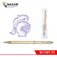 Ручка шариковая с поворотным механизмом KABUL G, пулевидный пиш. узел 0,7 мм, металлич. корпус
