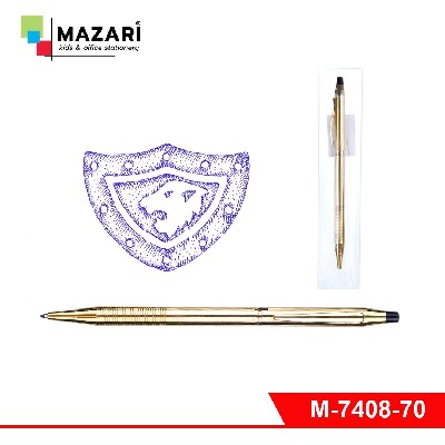 Ручка шариковая с поворотным механизмом MILAN, пулевидный пиш. узел 0,7 мм, металлич. корпус