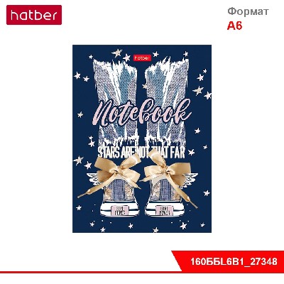 Бизнес-блокнот 160л А6ф ЛАЙТ клетка интегральный переплет -Girl power-