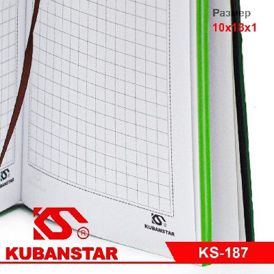 Записная книжка 80 л. 18Х10 в клетку,4 цвета.