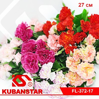 Букет ГВОЗДИК mini из 10 бутонов, 27 см, 6 расцветок