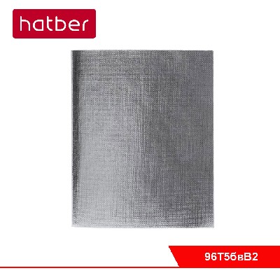 Тетрадь 96л А5ф ЛИНИЯ на скобе Бумвинил METALLIC Серебро