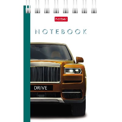 Блокнот 40 л, формат А7, на гребне, комплект в картонной Дисплей-витрине, 8 дизайнов