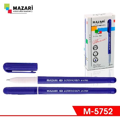 Ручка шариковая ULTRAMARIN, на масляной основе, СИНЯЯ, Ultra Soft, игольчатый пиш. узел 1,0 мм