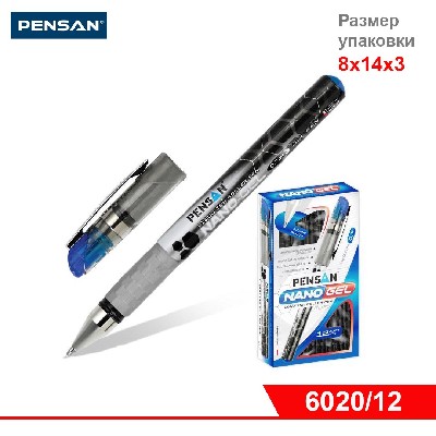 Ручка PENSAN NANO GEL ROLLER с гелевыми чернилами, шариковая, СИНЯЯ