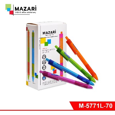 Ручка шариковая автоматическая MENTY, Д/ЛЕВШЕЙ, на масляной основе, СИНЯЯ, серия Smart Ink.