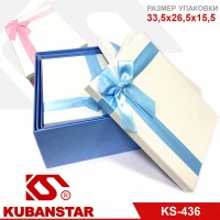 Набор подарочных коробок с лентой (10 шт)