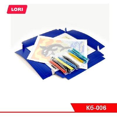 Фреска. Картина из песка с глиттером "Касатка"