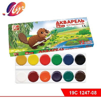 Акварель "ZOO" ("Мини"), 12 цветов, без кисти