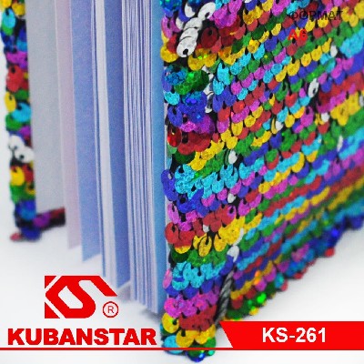 Блокнот в линию формата А6, 60 листов, с пайетками