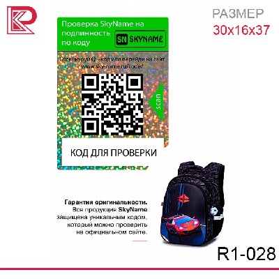 Рюкзак SkyName R1-028 + брелок мячик