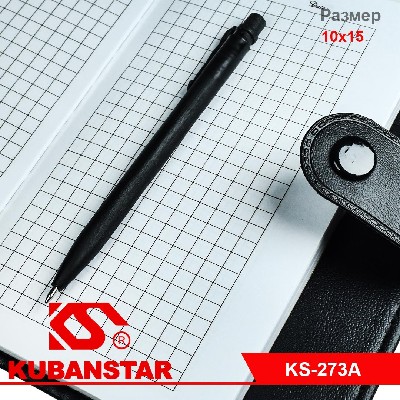 Записная книжка на кнопке 100 л 10х15 см