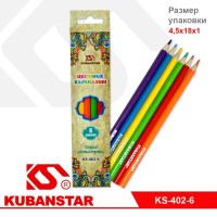 Набор цветных карандашей "Антистресс" (6 цветов)