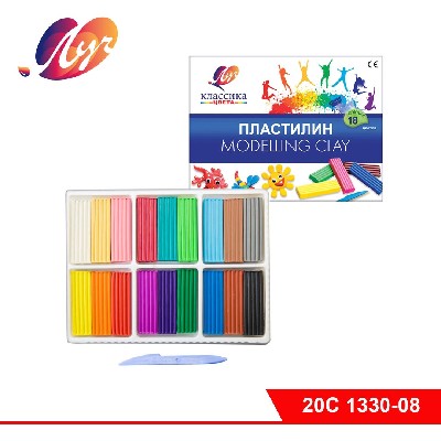 Пластилин «Классика», 18 цветов