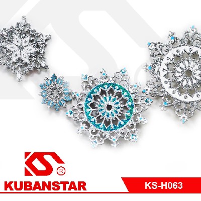 Подвесное украшение "Снежинка" в наборе 4 шт.