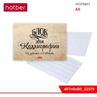 Тетрадь 48л А5ф для Прописей на скобе Каллиграфии и Леттеринга -Не запрещай себе творить-