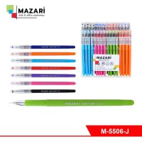 Ручка гелевая LEXY SOFT, 8 цветов, игольчатый пишущий узел 0,5 мм, пластиковый корпус с покрытием