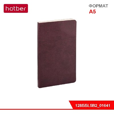 Бизнес-блокнот 128л А5ф 115х192мм ЛАЙТ ЛИНИЯ тониров.блок с цветным срезом «Тёмный коньяк» в инд.уп