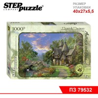 Мозаика "puzzle" 1000 "Коттедж у старинного моста" (Авторская коллекция)