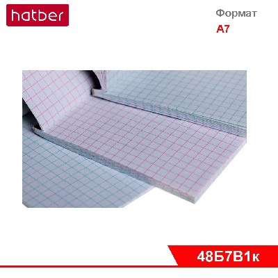 Блокнот 48л А7ф 65х100мм 3-х цв. блок клетка Обл. мел-ная бумага лам-ция на кл. серия-Принцессы-В.№1