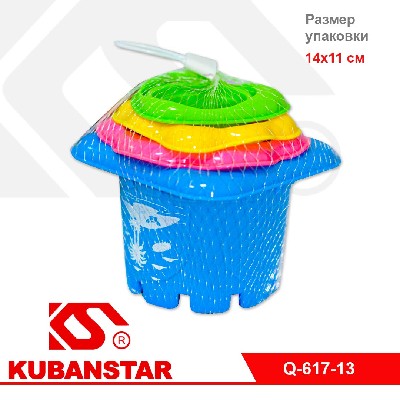 Пирамидка 5 предметов (в сетке) 14*11 см