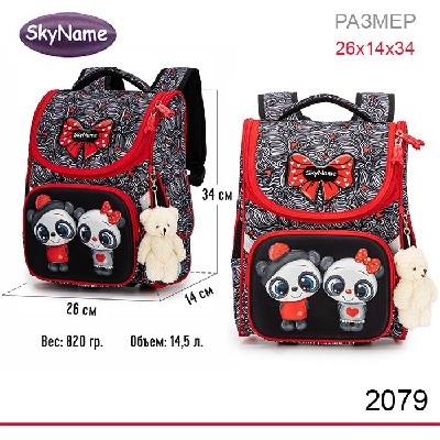 Ранец SkyName 2079 + брелок мишка