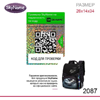 Ранец SkyName 2087 + часы