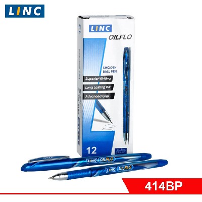 Ручка шарик. LINC OIL FLO 0,7 мм синий кругл. корп.