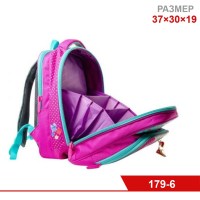 Школьный рюкзак для девочек Across Butterfly Pink, 37?30?19 см