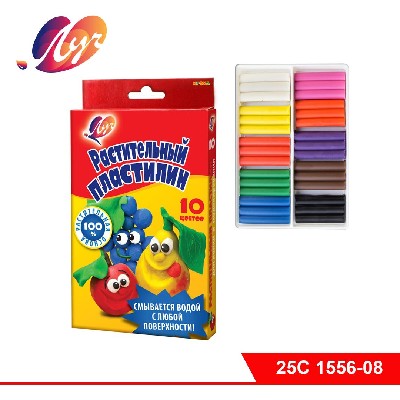 Пластилин растительный «Кроха», 10 цветов