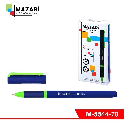 Ручка гелевая DUNE, СИНЯЯ, пулевидный пишущий узел 0,5 мм, корпус пластиковый с покрытием Soft