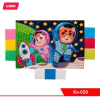 Мягкая мозаика из ЭВА (большой набор) "Космонавты"
