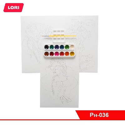 Скетчинг акварелью "Модница"