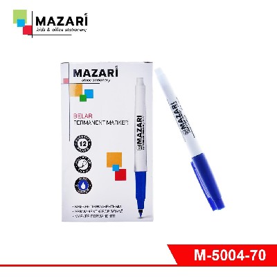 Маркер перманентный, BELAR, СИНИЙ, пулевидный наконечник, ширина линии письма 1.5мм, картонная упак