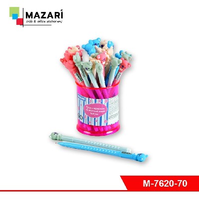 Ручка шариковая KOALA, СИНЯЯ, чернила на масляной основе, игольчатый пиш.узел 0.7 мм, корпус пластик